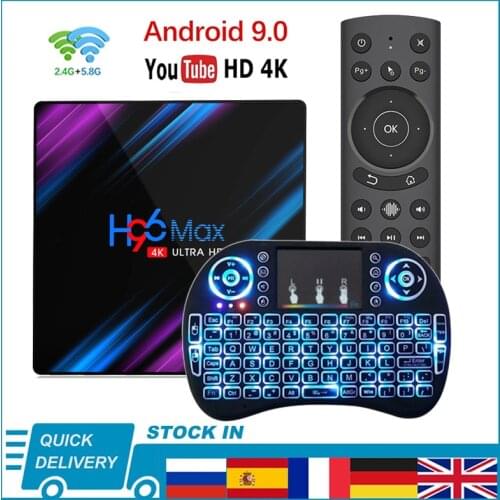 Android 9.0 H96 MAX RK3318 Smart TV Box Android 10 4G 64GB 4GB 32GB4K Youtube Media player H96MAX TVBOX Set top box 2GB16GB 4.8
