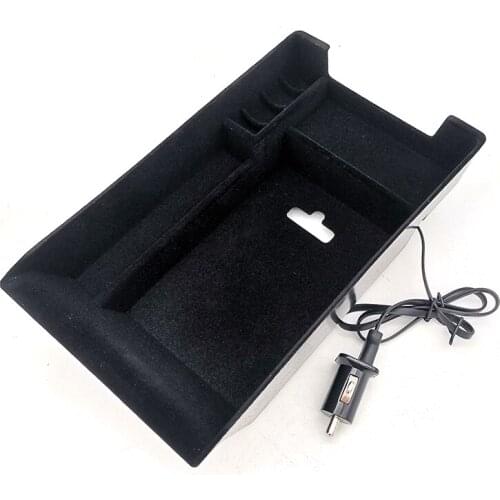 Car armrest box QI Wireless charging storage Sundries packing box For BMW X5 F15 / X6 F16 2014-2018