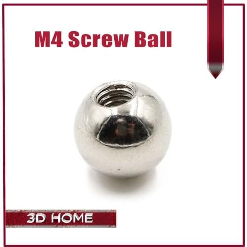 Free Shipping! K800 50pcs/Set 10mm M4 Threaded Steel Ball Rod Ends For Kossel 3D Printer Magnetic Joints