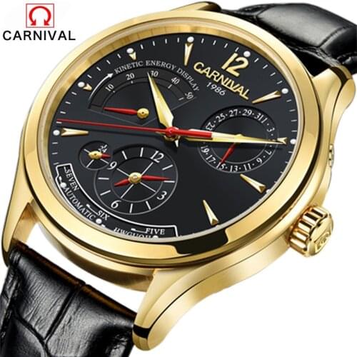 New Luxury brand Men Wrist watch Unique Design Style Automatic mechanical Watches Switzerland Carnival Famous Brand wristwatch