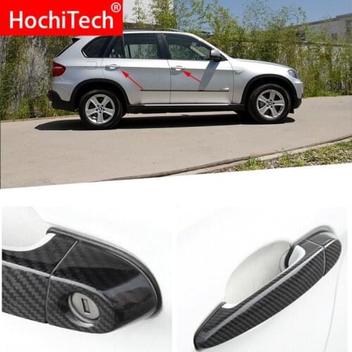 For BMW x5 E70 xDrive 30i 48i 35d 35i 50i 40d M50d 2008-2013 Accessories 100% real carbon fiber Auto outer door handle cover