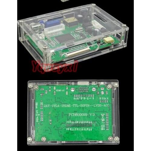 For PCB800099 controller board VGA transparent box HDMI acrylic plastic shell LVDS controller driver board protective shell