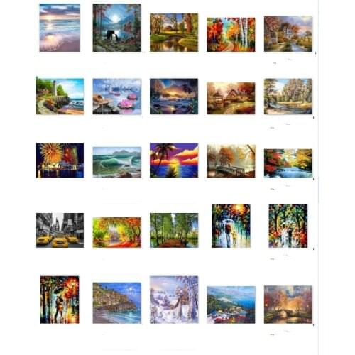 Sea scenery top cross stitch kit people 18ct 14ct UNprinting11ct count print canvas stitches embroidery DIY handmade needlework