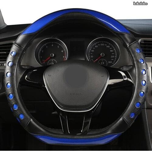 KOKOLOLEE Microfiber Leather Car Steering Wheel Cover For Toyotas Crown S180 S210