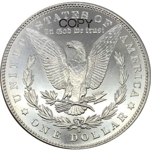 United States of America 1 One Dollar Morgan Dollar 1894 s Cupronickel Silver Plated Copy Coins