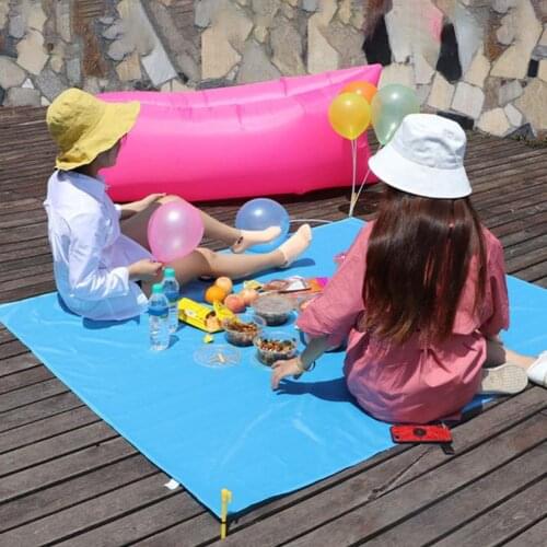 Picnic Mat Large Folding Moisture-proof Mat Folding Pocket Beach Mat Ultralight Waterproof Ground Mattress Soft Beach Blanket