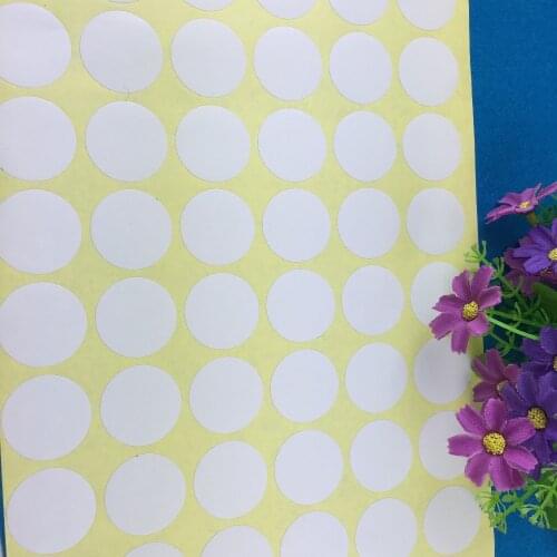 Round Flower Wave Blank Kraft Paper Cardboard Sticker Labels For Jewelry Box Gift Adhesive Stickers Accept Custom Logo 200pcs