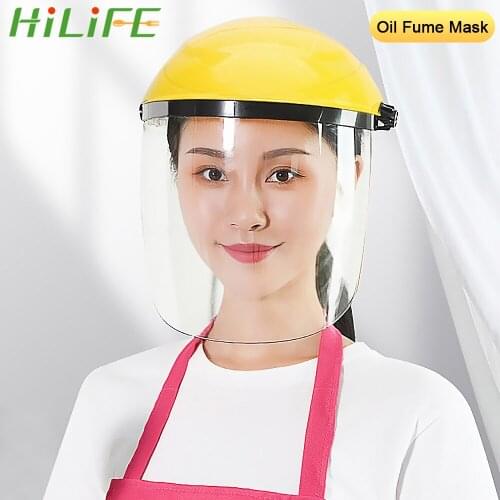 HILIFE Kitchen Welding Cooking Tools Head-mounted Face Protective Mask Helmat Anti Oil-Splash Droplet Protection Face Shield
