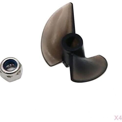 MagiDeal 4pc FT011-10 3-Blade Propeller Spare for Feilun FT011 RC Speed Boat