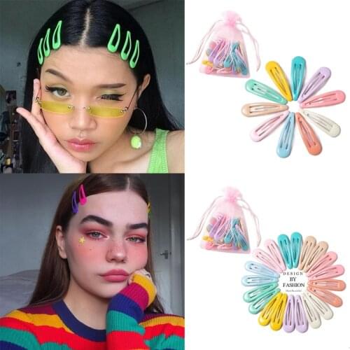 MueRaa Colorful 10/20/30/40 pcs Women Girls Waterdrop Shape BB Hair Clips Hairpins Hair Accessories Fashion Barrettes Hairgrips