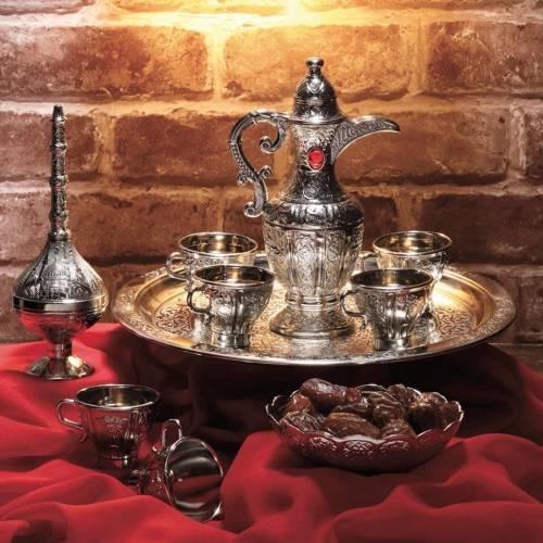 Full Luxury Zamzam Set Silver Color Medina