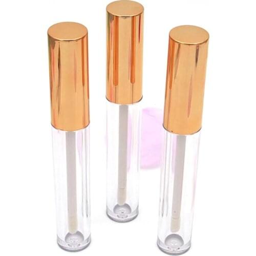 20pcs 5ML Top Grade Empty Lip Gloss Tube, Round Lip Gloss Refillable Bottles,Plastic Liquid Lipstick Container