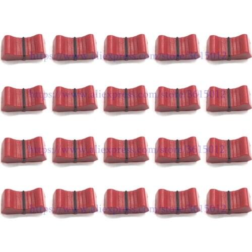 20pcs/lot Mixer fader knob red color Slider Fader Knobs replace FOR ALLEN & HEATH XONE 1D 2D 3D 4D 32 62 464 S2
