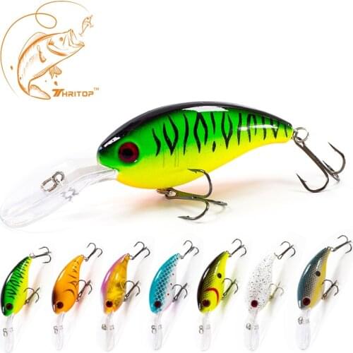 Thritop New Design Crank Fishing Lures with High Quality,100mm 14.5g,7 Various Colors,TP003 Sharp Hook Artificial Bait Fishing