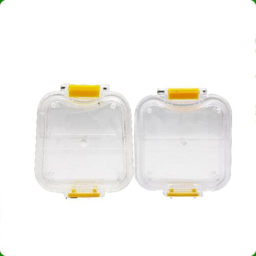 50pcs Dental Lab Small Transparent Box With Clear Membrane Crown Keeping Packing