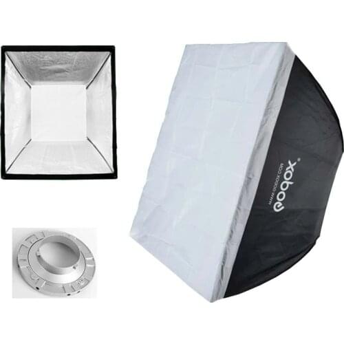 Godox 24"x 24" 60*60cm Softbox Reflective Soft box Diffuser with Bowens Mount for Pro Photography Studio Strobe Flash Light