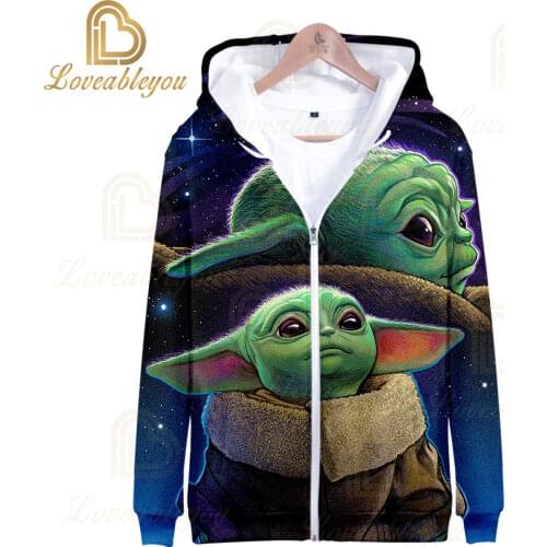 4-45 Years Child Sweatshirts Boys Hoodies Sweatshirt for Teen Girl Cloth Hot Movie Baby Yoda Sweatshirts Hip Hop Streetwer