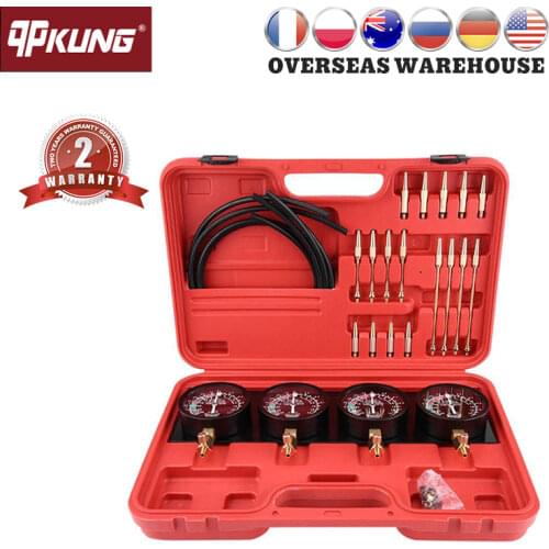 Universal Motorcycle Car Fuel Vacuum Carburetor Synchronizer Tool Kit Four-cylinder Gauges Motorcycle Car Repair Tools Universal