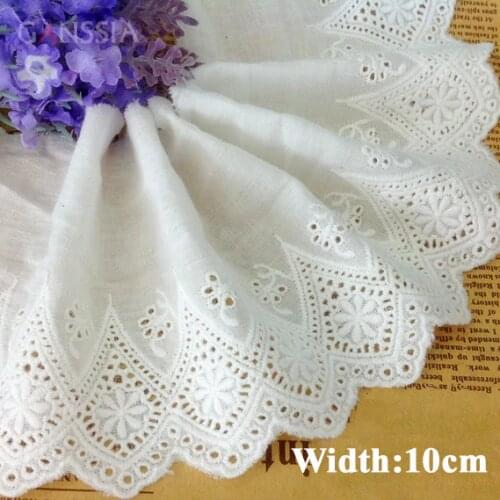 1yard Width:10cm Good Quality Ccotton Embroidered Fabric Lace Clothing DIY Lace Trim Garment Lace Sewing Accessories(ss-6765)