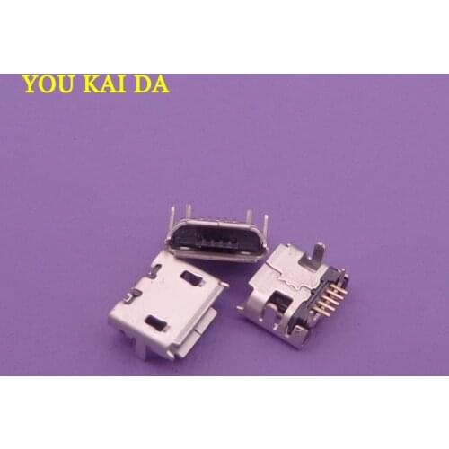 10pcs 5 Pin SMT USB Connector Micro USB Type B Female Placement SMD DIP Socket Connector for Lenovo A3000 Huawei C8500