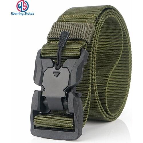 2019 New Magnetic Buckle Casual Outdoor Tactical Belt for Men Lightweight Versatile Jeans Mens Belt Multicolor Nylon Belt