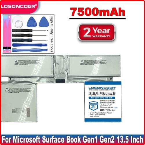 LOSONCOER 7500mAh G3HTA024H G3HTA023H G3HTA021H G3HTA048H Battery for Microsoft Surface Book Gen1 Gen2 13.5 Inch