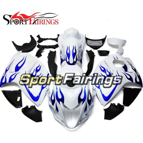 Full Fairing Kits For Suzuki GSXR1300 Hayabusa 08 09 10 11 12 13 14 15 16 2008 - 2016 ABS Plastic Cowlings Bodywork White Blue