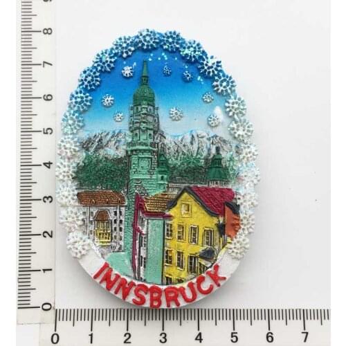 Austria Innsbruck Tourist Souvenir Gifts Magnetic Stickers Refrigerator Stickers Fridge Magnets Decorative Crafts