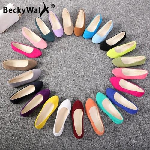 BeckyWalk Women's Ballet Flats With Heels