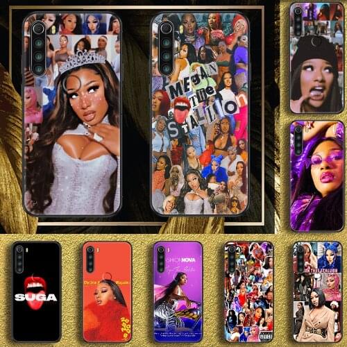 Megan Thee Stallion wap Phone case For Xiaomi Redmi Note 7 7A 8 8T 9 9A 9S 10 K30 Pro Ultra black silicone hoesjes trend