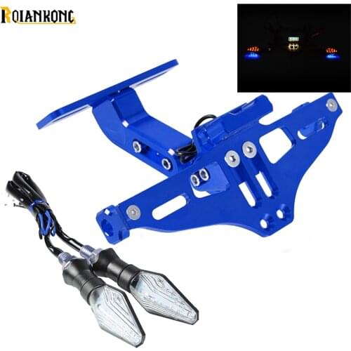 For SUZUKI GSR600 GSR 600 GSR750 GSR 750 2011-2018 GSR400 CNC Motorcycle Adjustable Angle Aluminum License Number Plate Frame