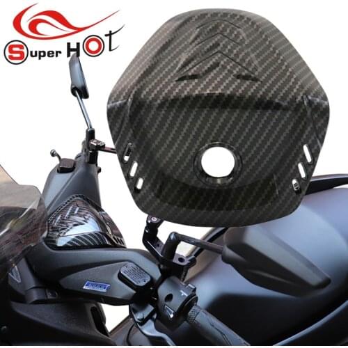 For YAMAHA NMAX155 NMAX 155 N-MAX 2020 2021 Accessories Front Mack Cover Shell Cap Turn Decorative Coer to Carbon Fiber Color