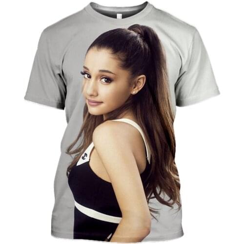 SONSPEE Ariana Grande T Shirt Women Gothic Fashion Harajuku Thank U Next Tshirt 3D Print 90s Hip Hop Summer Gym T-shirt Top Tee