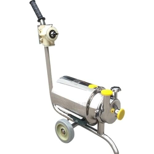 Hot Sale Food Grade Dairy Milk Pump 370W Sanitary Centrifugal Pump 3m3/h Beer Beverage Pump With Wheels