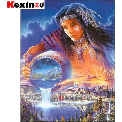 KEXINZU 5D DIY Full Square Drill Diamond Painting -Totem woman- 3d Mosaic Diamand Embroidery Wedding Room Decoration K21565