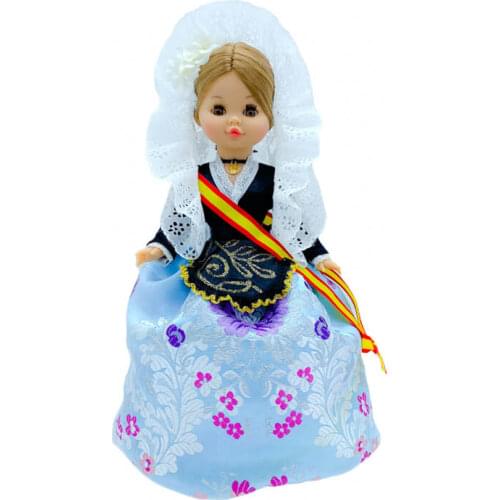 Sintra doll collection 40 cm Alicantina Foguerera Alicante dress. Made in Spain by Folk craftsmanship. Similar Nancy