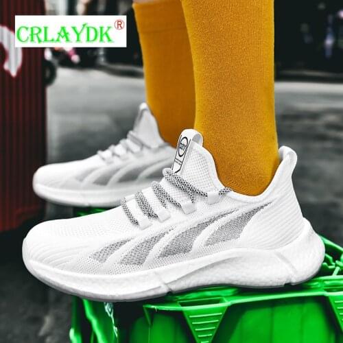 CRLAYDK Mens Sunmmer Breathable Lightweight Walking Sneakers Comfortable Gym Shoes Running Footwear Fashion Boys Luminous Tennis