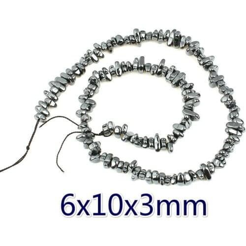 Natural Obsidian Magnet Beads Vacuum Plated Irregular Hematite Beads DIY Bracelet Necklace Accessories