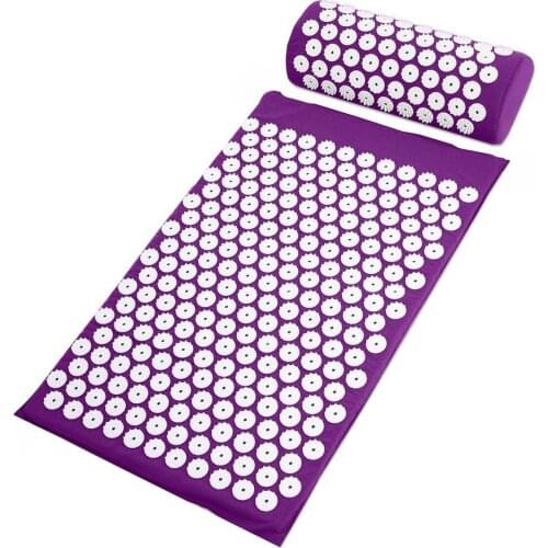 Massage Yoga Mat Set with Pillow Acupressure Relieve Stress Back and Neck Pain Relief Relax Body Relaxation Yoga Mat with Pillow