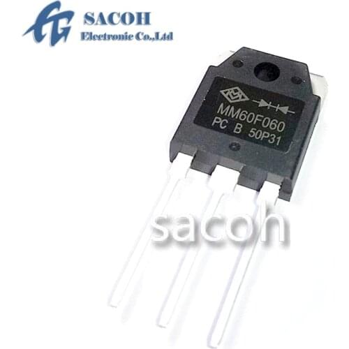 Free Shipping 10Pcs MM60F060PC MM60F060P MM60F060PA MM60F060PB MM60F060B MM60F060 TO-3P 60A 600V Fast Recovery Diode