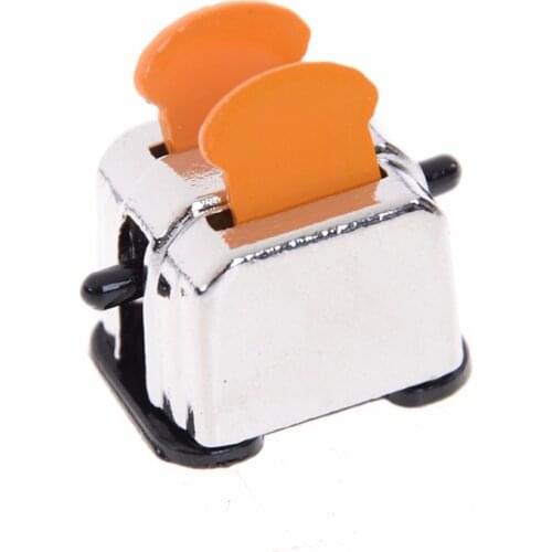New Classic Kitchen Toys 1:12 Doll House Miniature Bread Machine w/ Bread Slices for Dollhouse Decor