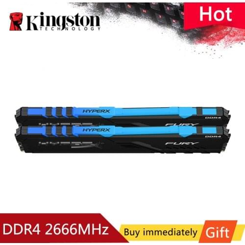 HyperX FURY RGB DDR4 Memory 2666MHz 3200MHz 3600MHz DDR4 DIMM XMP 8GB 16GB Memoria Ram Kingston Memory Rams for Desktop