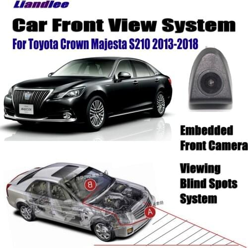 Car Front LOGO Grill Camera For Toyota Crown Majesta S210 2013-2018 2015 Not Reverse Rearview Parking Camera Wide Angle