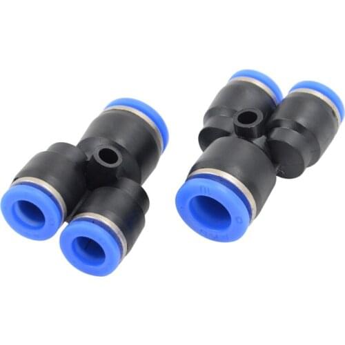 PW Pneumatic Components Plastic Variable Y Three Pass PW6-4 PW8-6 PW10-8 PW12-10 Have Gas Joint
