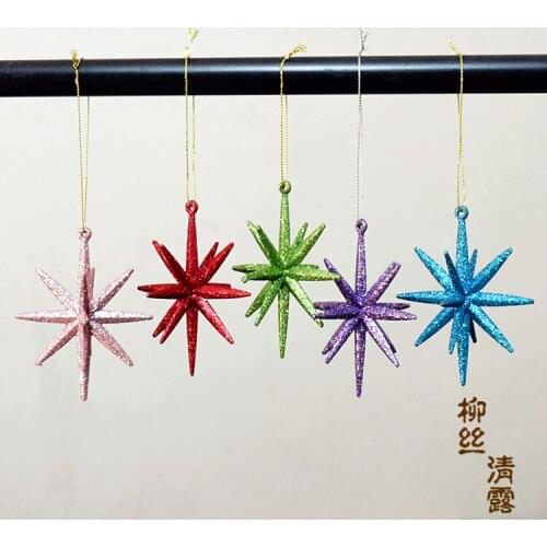 Christmas tree star ornaments foreign trade original single Christmas multi-pointed star ornaments pendant garland material
