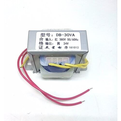 Power transformer EI66 DB-30VA 30W 380V 24V 1.25A isolation power frequency 380V input