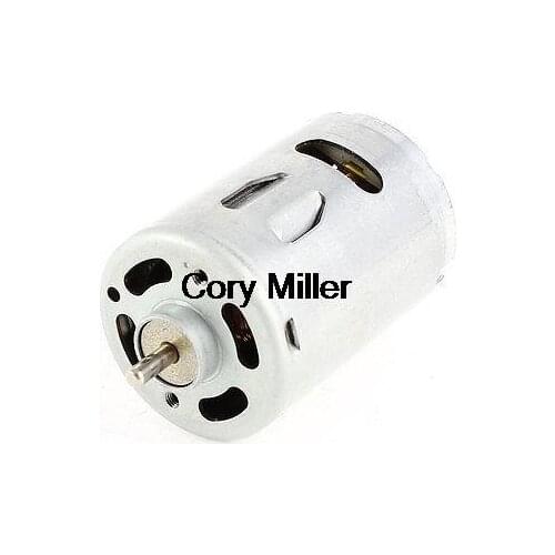 DC 6-12V 200-400mA 6000-12000RPM Micro Motor Replacement Silver Tone RS-540SH