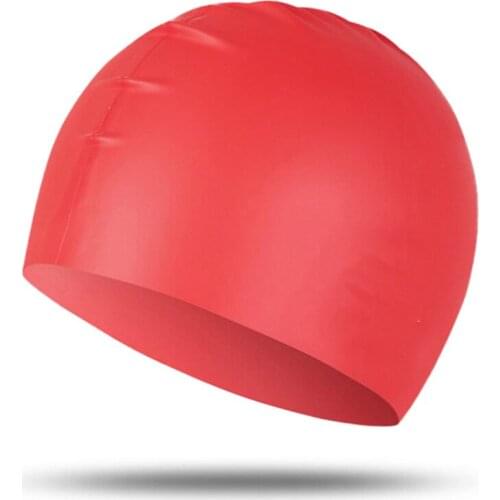 Comfortable Non-Slip Silicone Swimming Cap Bathing Cap to Keep Your Hair Dry For Swimming Beach can CSV