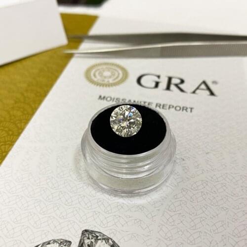 High Quality Moissanite Loose Stone Excellent Cut DEF VVS Round Moissanites Gemstone for Ring Pendant 3ct 9mm