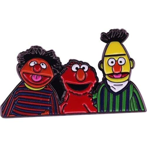 Sesame Street Soft Enamel Pin Funny Cartoon Jewelry